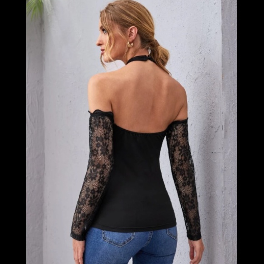 Shein// sexy blouse size small - Picture 2 of 9
